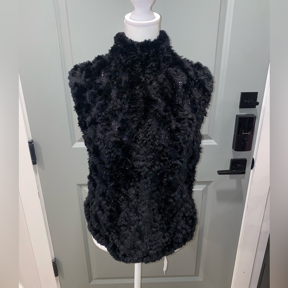 Paula Lishman beaver fur vest